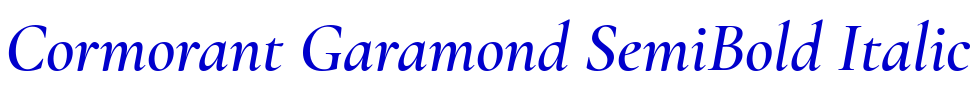 Cormorant Garamond SemiBold Italic フォント
